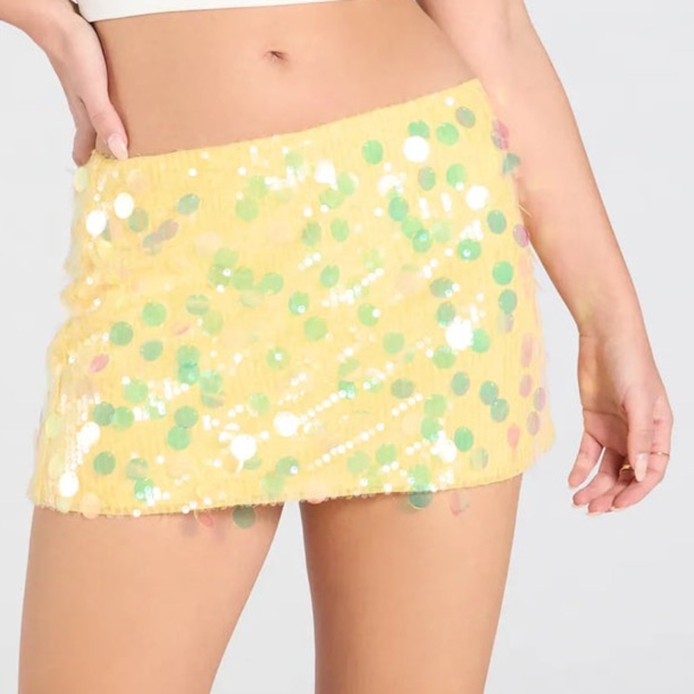Windsor Gold Sequin Mini skirt Night Out